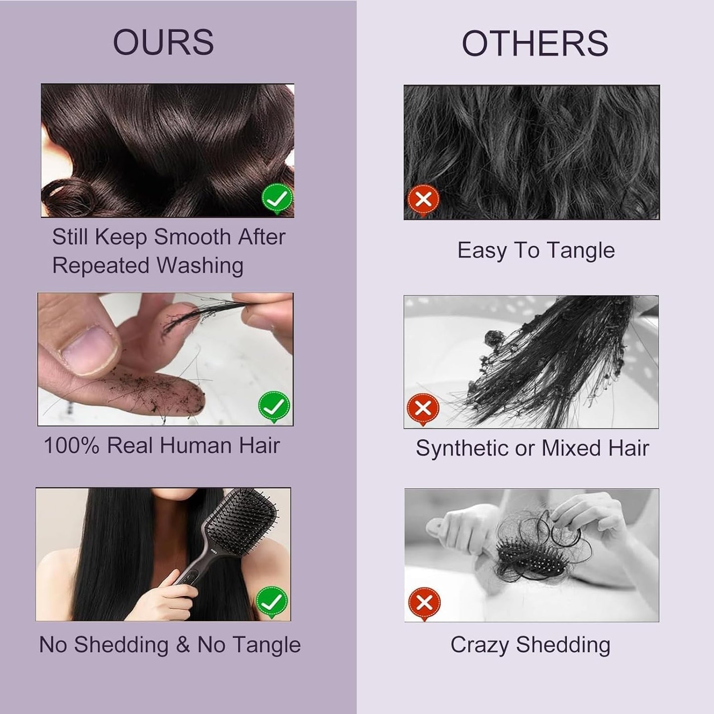 BLACKMOON HAIR Deep Wave Human Hair Bundles 100% Human Hair 100g/Bundles 20 Inches Curly Bundle Human Hair Double Weft Natural Black Wet and Wavy Brazilian Virgin Hair for Black Women