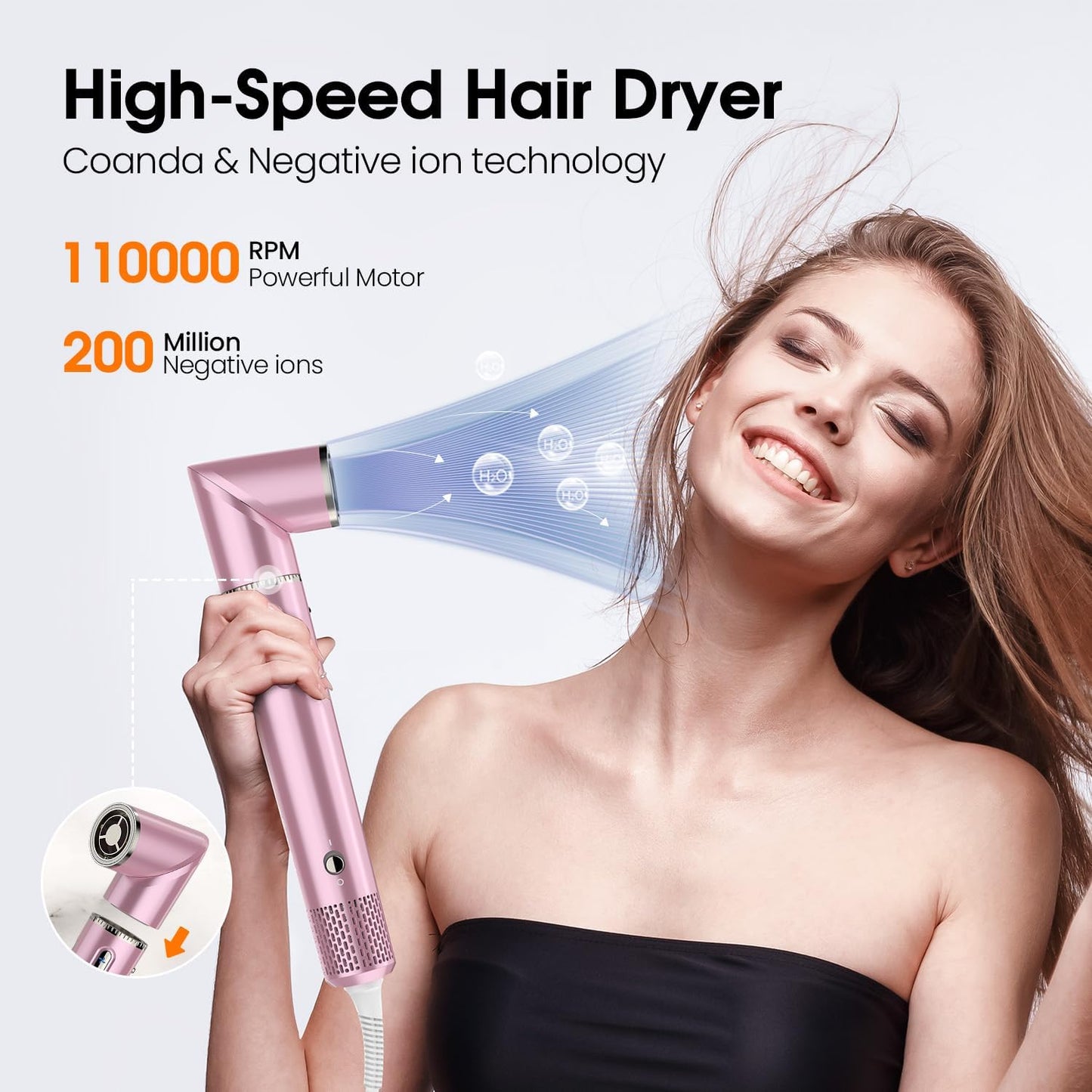 3 in 1 Hair Dryer Brush & Styler Set - Fast Drying, Straightening & Volumizing Tool | No Heat Damage for All Hair Types