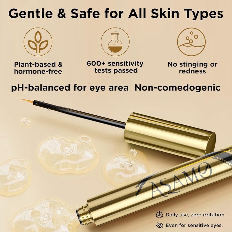 Eyelash & Eyebrow Growth Serum - 2-in-1 Enhancer for Longer, Thicker Lashes | Vegan, Cruelty-Free, 3ml