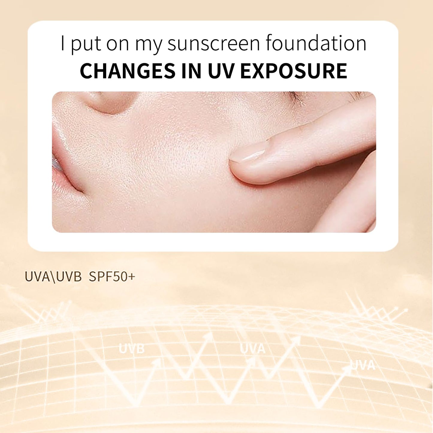 O'CHEAL Full Coverage CC Cream Foundation for Women with SPF 50+ (Nature)