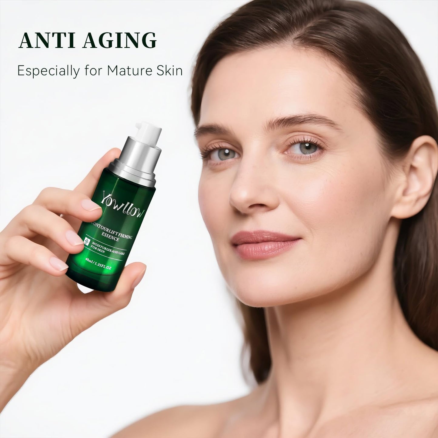 YOWLLOW Hydrating Facial Serums,Anti Aging Formula with Natural Ingredients,Hyaluronic Acid & Vitamin C,Reducing Wrinkles,Brightening Lifting & Glowing Skin,Light Face Essence for Daily Skin Care