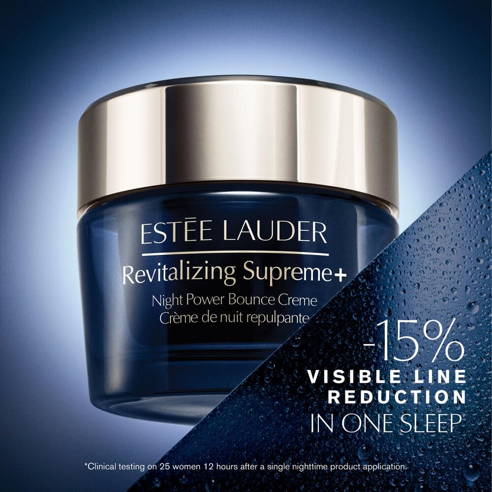 Estée Lauder Revitalizing Supreme+ Night Power Bounce Cream | Face Moisturizer with Peptides | Firms, Lifts & Plumps Skin, 1.7 Ounce Refill