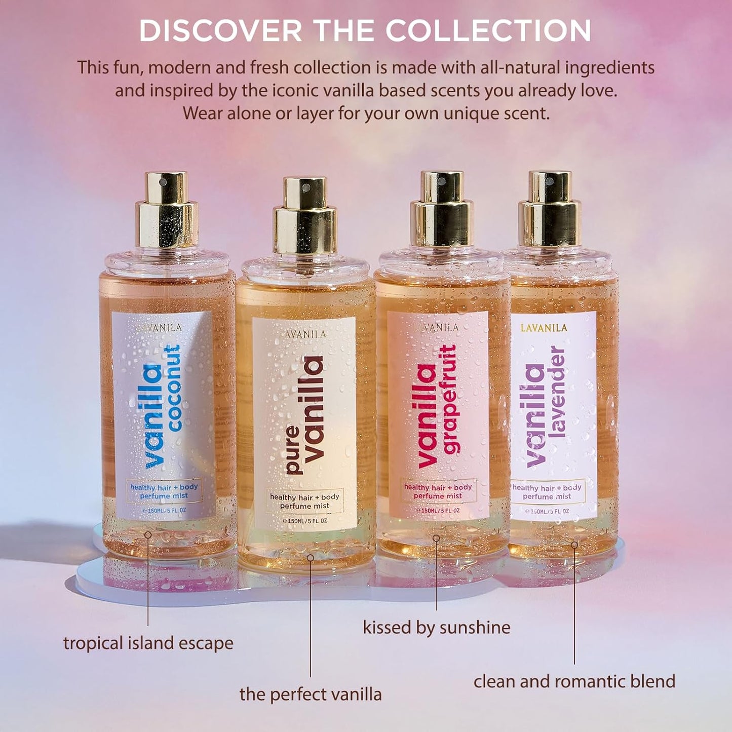 Lavanila Vanilla Grapefruit Hair & Body Mist - Citrusy Vanilla Fragrance for Women | 5 Oz Lightweight Spray