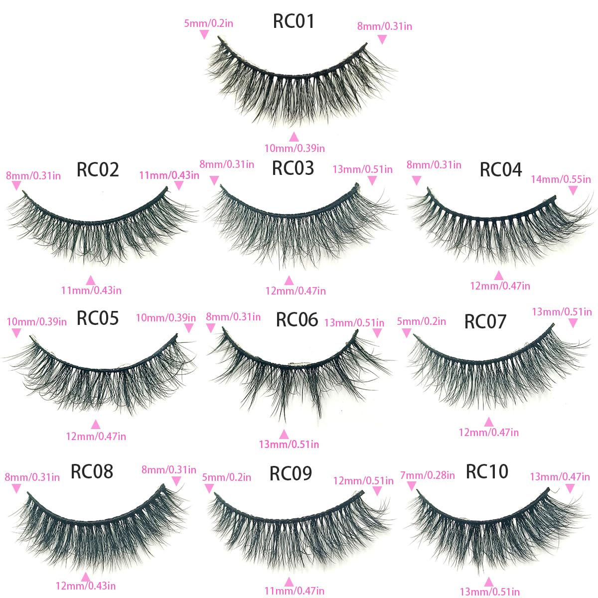 Ellazzle 30 Pairs False Eyelashes Natural, Wholesale 5D Fuffy Volume Lashes, Faux Mink Eyelash Bulk with Portable Boxes
