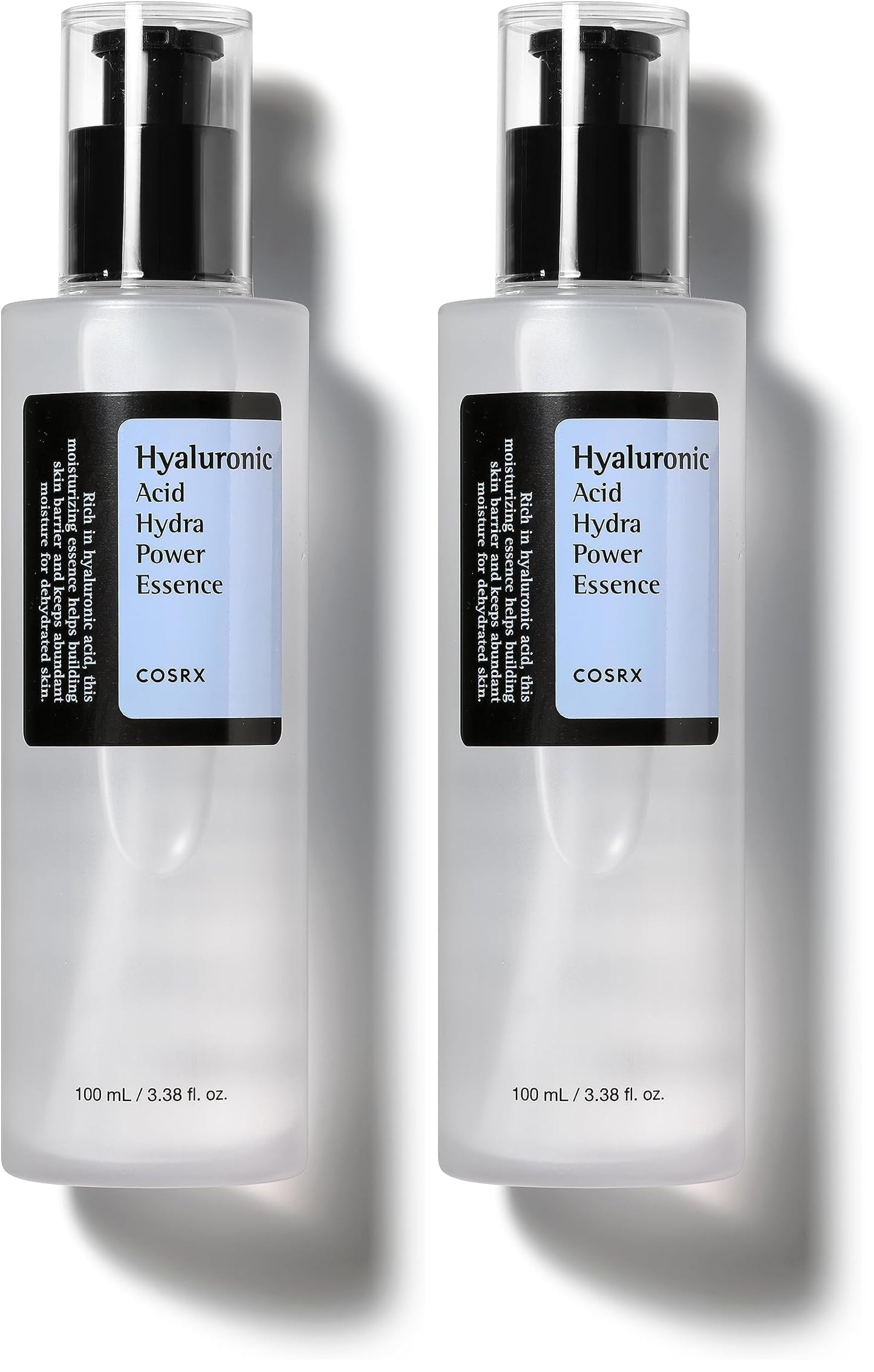 COSRX Hyaluronic Acid Toner, 3.38 fl.oz / 100ml, For Dry Skin, Lightweight Daily Essence, Day and Night, Korean Skin Care, Animal Testing Free, Paraben Free (Pack of 2)