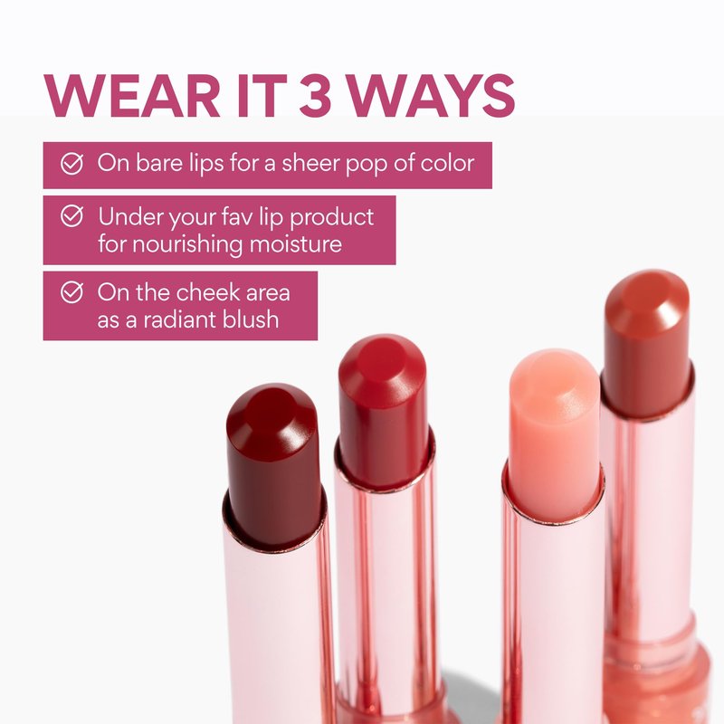 innisfree Dewy Tint Lip Balm with Hyaluronic Acid & Ceramides, Korean Hydrating Tinted Balm, Love Beige Shade