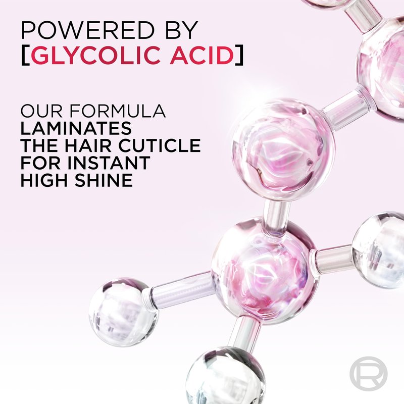 L'Oreal Paris Elvive Glycolic + Gloss High Shine Leave-In Hair Serum, Smooths Dull, Porous Hair Into High-Shine, Glossy Hair, 4.4 Fl Oz