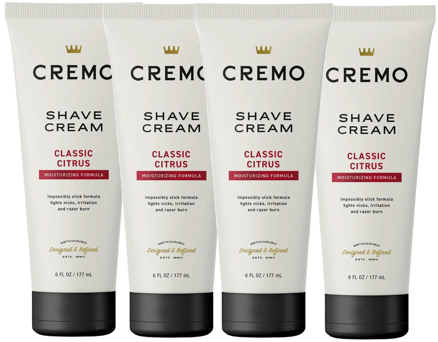 Cremo Original Shave Cream, Astonishingly Superior Shaving Cream for Men, 6 Fluid Ounce (4 Pack)