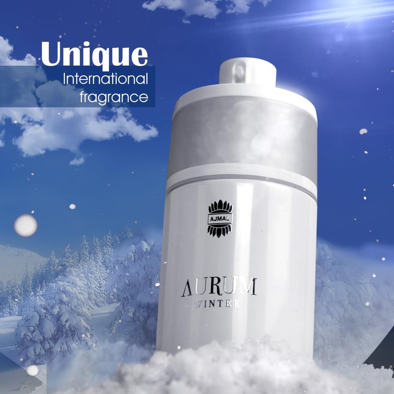 Ajmal Aurum Winter Eau de Parfum for Women, 2.5 fl oz / 75 ml, Warm Floral Sweet Winter Fragrance, Long Lasting Women’s Perfume, Made in Dubai