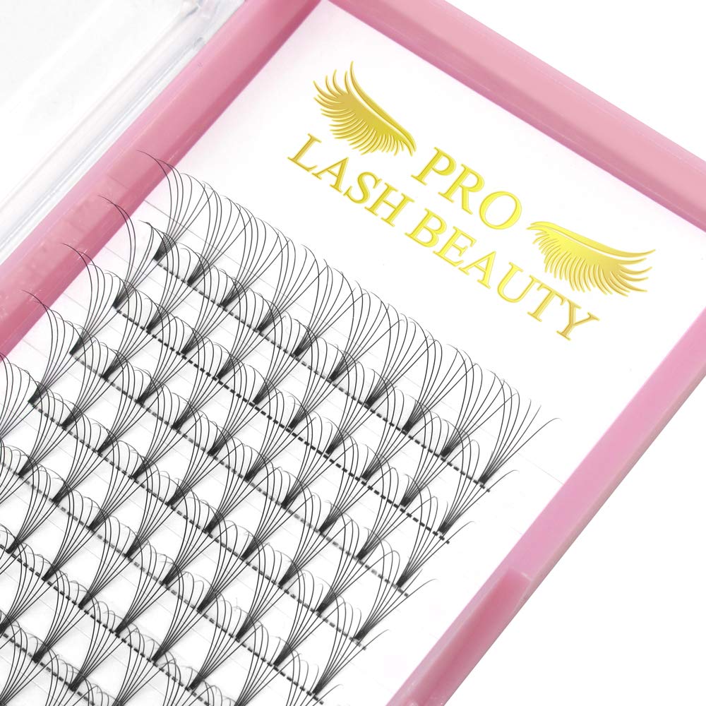 Premade Volume Eyelash Extensions 6D-C-0.07-15 Short Stem Premade Fans Eyelash Extensions 9 to 20 mm Volume Lash Extensions .07 .10 Pre made Lash Fans C D Curl (6D-C-0.07,15mm)