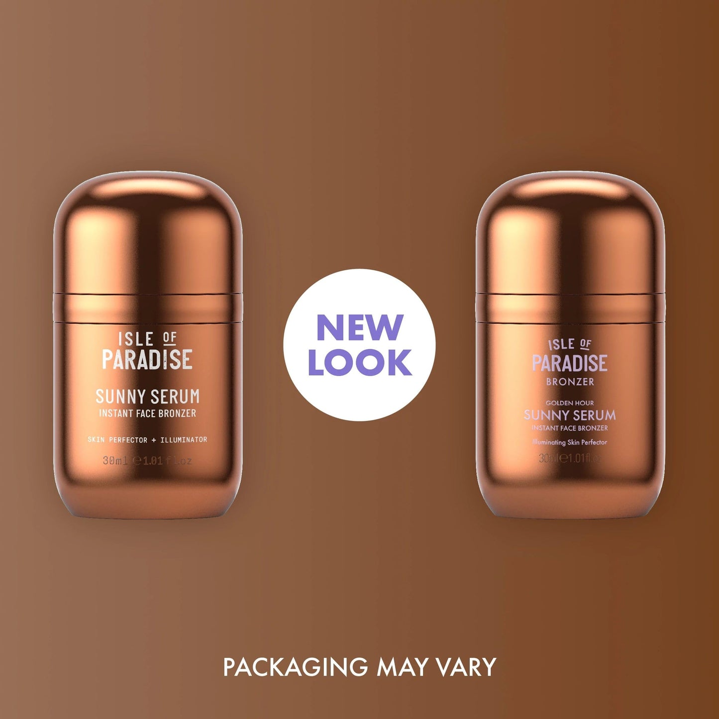 Isle of Paradise Sunny Serum, Liquid Bronzer, Wash-Off Formula with Illuminating & Hydrating Skincare Ingredients for Natural-Looking Radiance, 1.01 fl. Oz