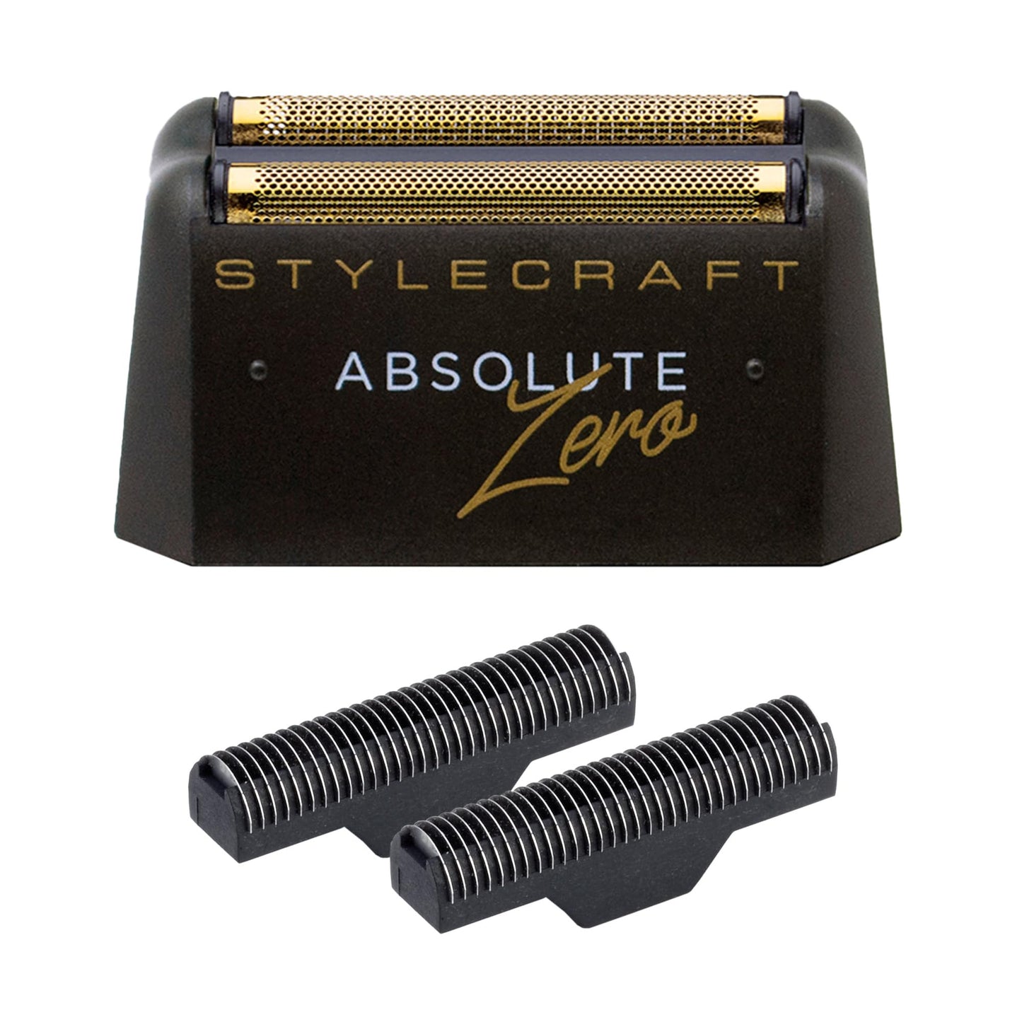 StyleCraft Replacement Gold Titanium Foil Head with Two Echo Cutters for Absolute Zero Men's Shaver