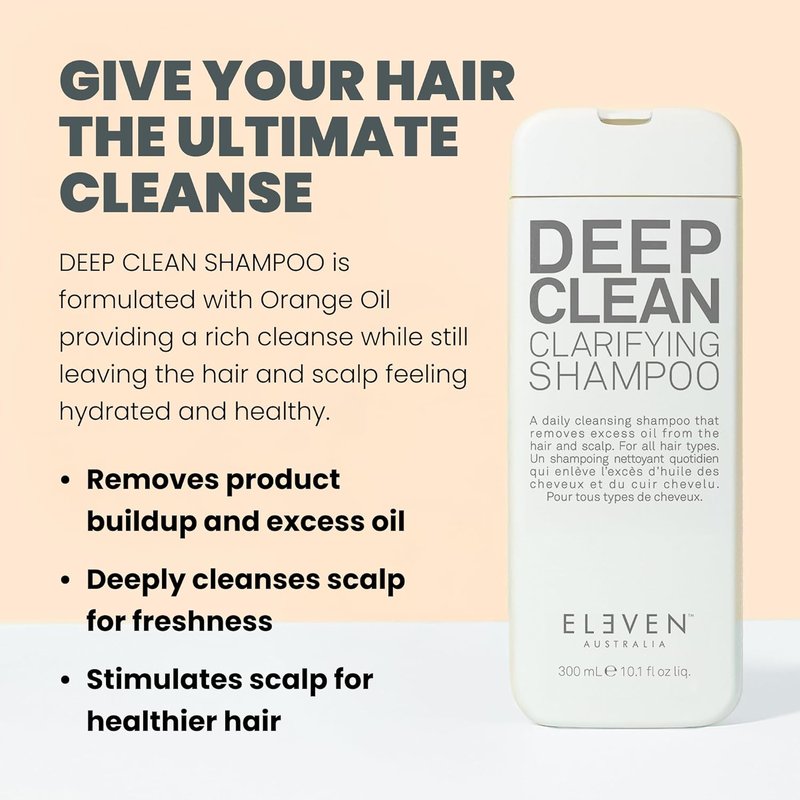 Deep Clean Clarifying Shampoo - Detoxify Scalp, Remove Build-Up | Sulfate-Free Formula for All Hair Types