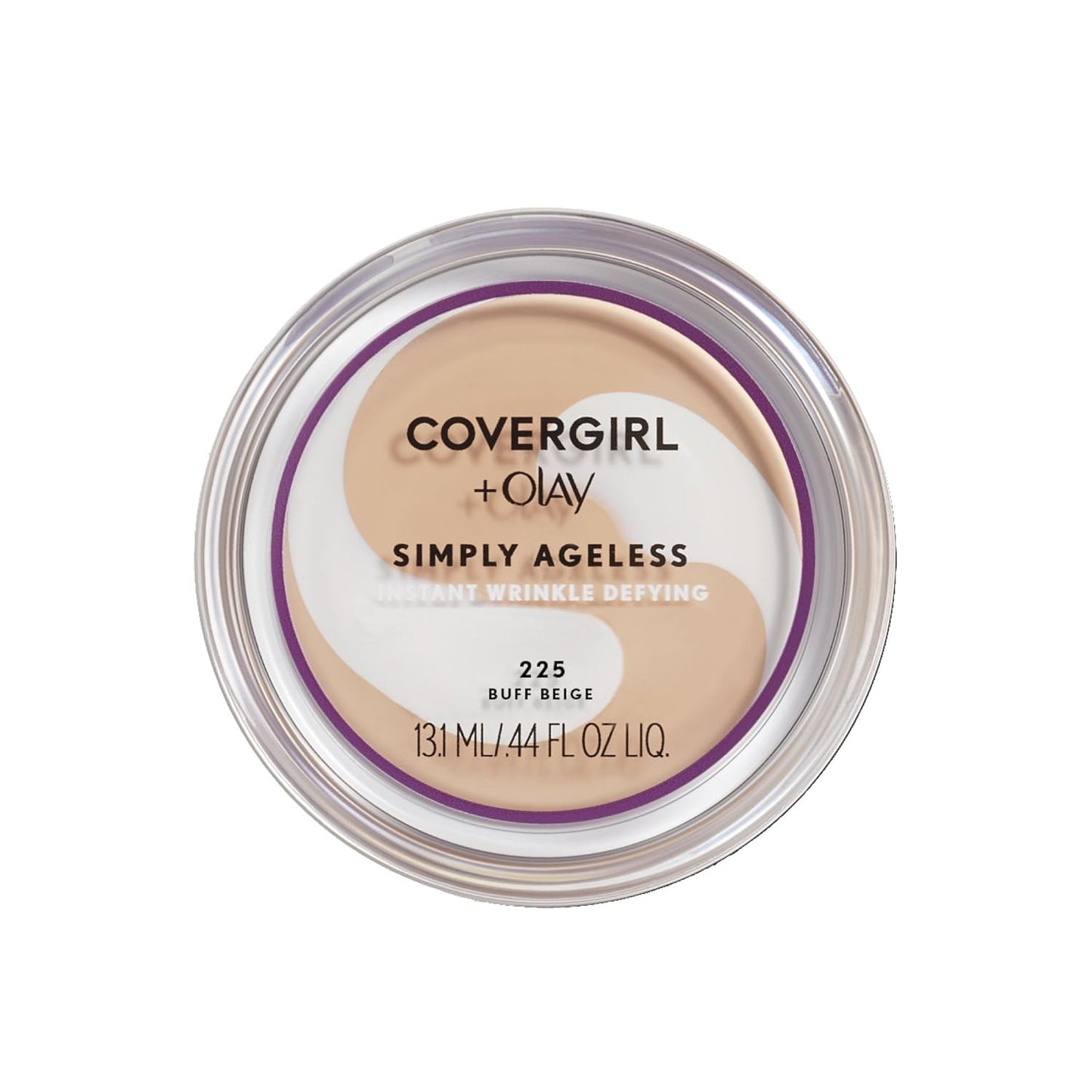 CoverGirl Simply Ageless Foundation - Buff Beige 225 | 0.40 Oz for Youthful Glow
