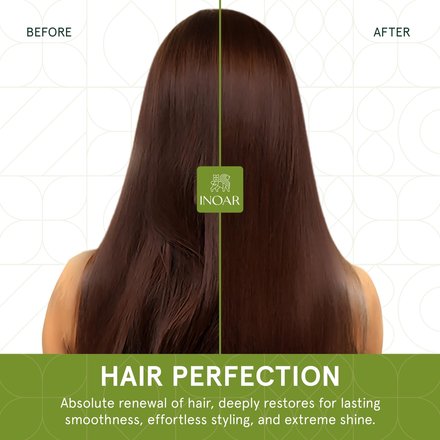 Inoar Cicatrifios Shampoo & Conditioner Renewal Haircare Duo with RejuComplex3 & Argan Oil, 250ml Each