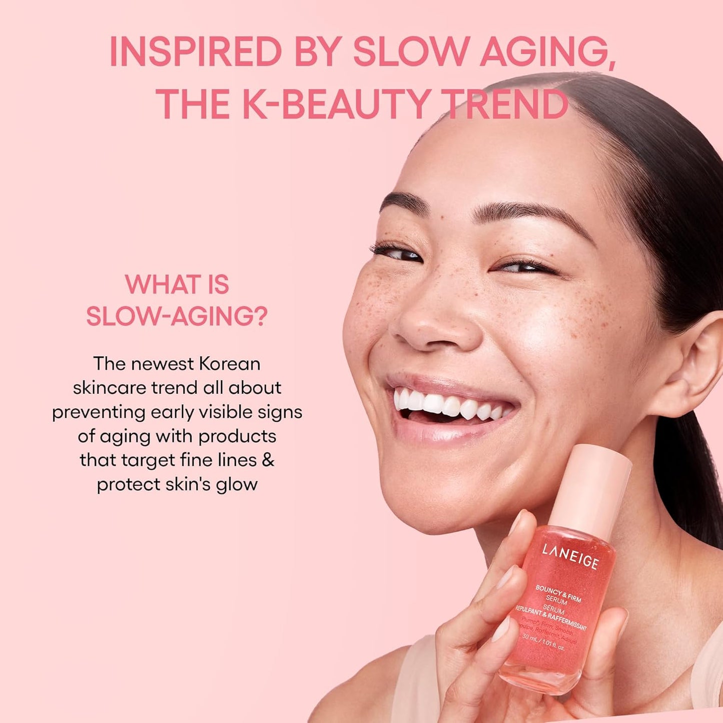 **LANEIGE Bouncy & Firm Serum - Korean Collagen Serum with Peptides for Plumping & Hydrating Skin**