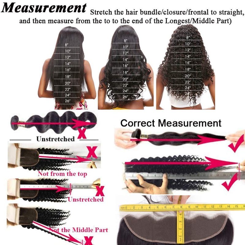 Amella Hair Body Wave Frontal Closure 13x4 Transparent Lace Frontal Closure 150% Density Brazilian Human Hair 13x4 Ear to Ear Full Lace Frontal Closure Pre-Plucked with Natural Black Color(12inch)