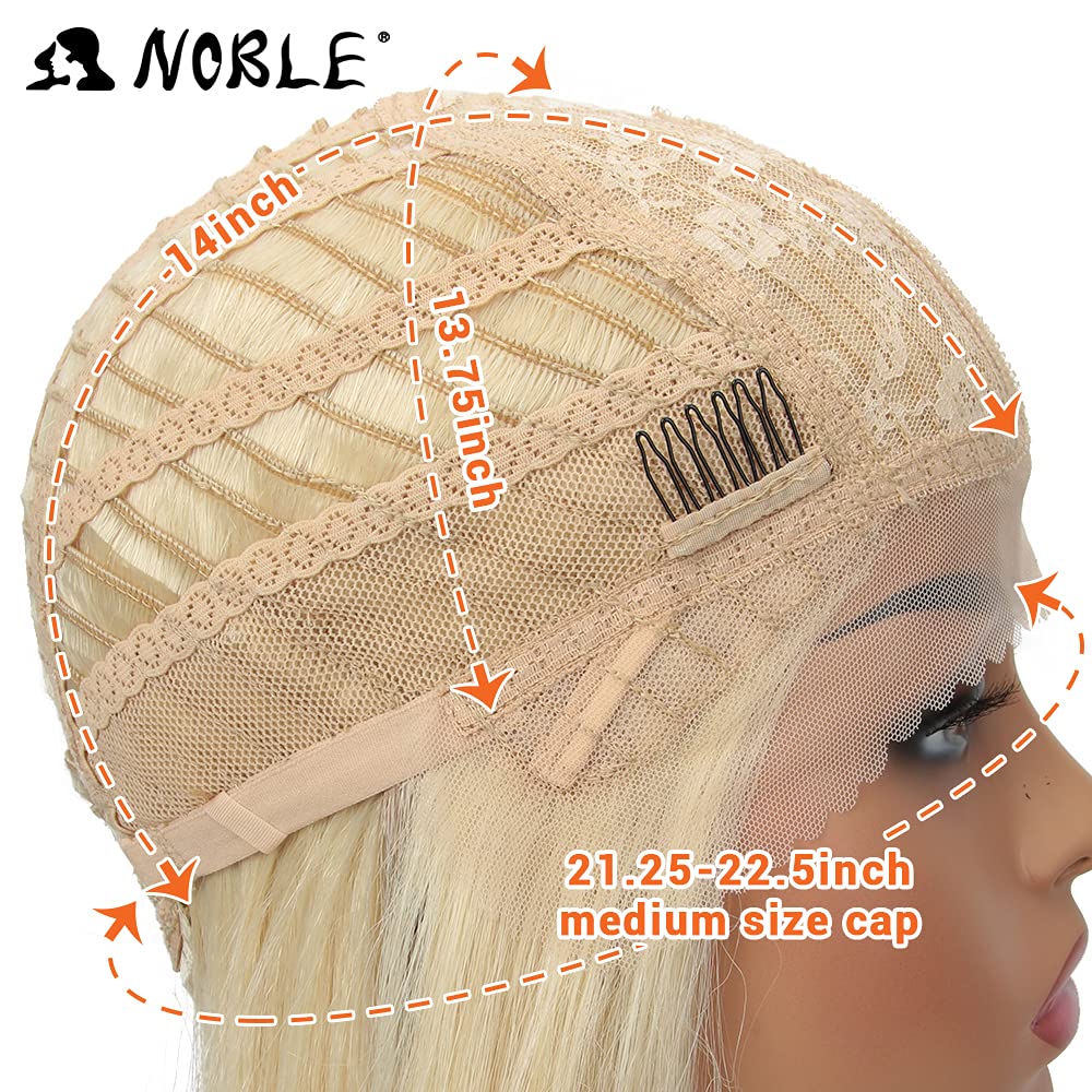 Platinum Blonde Bob Wig - T Part HD Lace Front for Women | Synthetic 613 Hair for Parties & Daily Wear