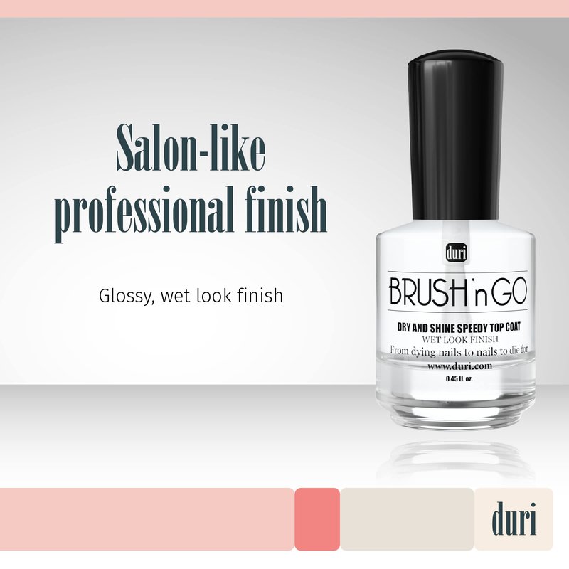 duri Brush’n Go Dry and Shine Speedy Top Coat (Brush'N Go (Pack of 3))