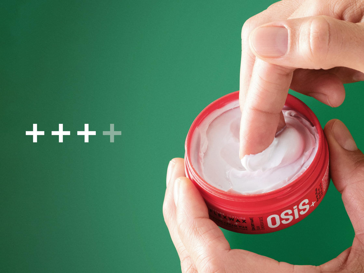 OSiS+ Flexwax – Ultra Strong Cream Wax, 2.8 oz – Long-lasting Hold for Creative Hair Styling – Moldable Texturizing Hair Wax for Wild Styling and Shine – Washes Out Easily
