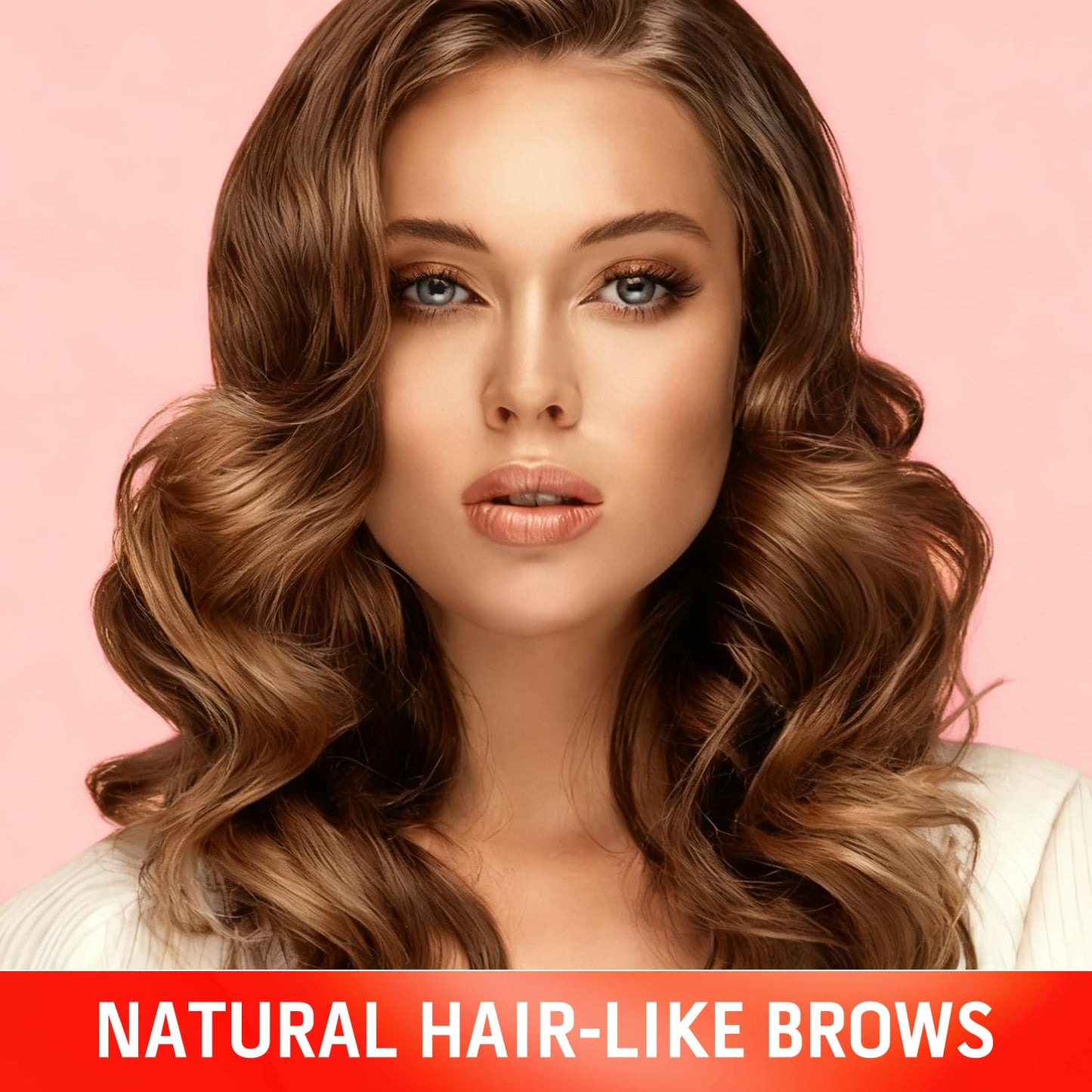 Rogdoo Eyebrow Pen-2-in-1 Dual-Ended Waterproof Eye Brow Pencils for Women with 4-Fork-Tip & Precise Brush-Tip for Natural Hair Like Strokes,Last All-Day,with Eyebrow Spoolie Brush,Light brown