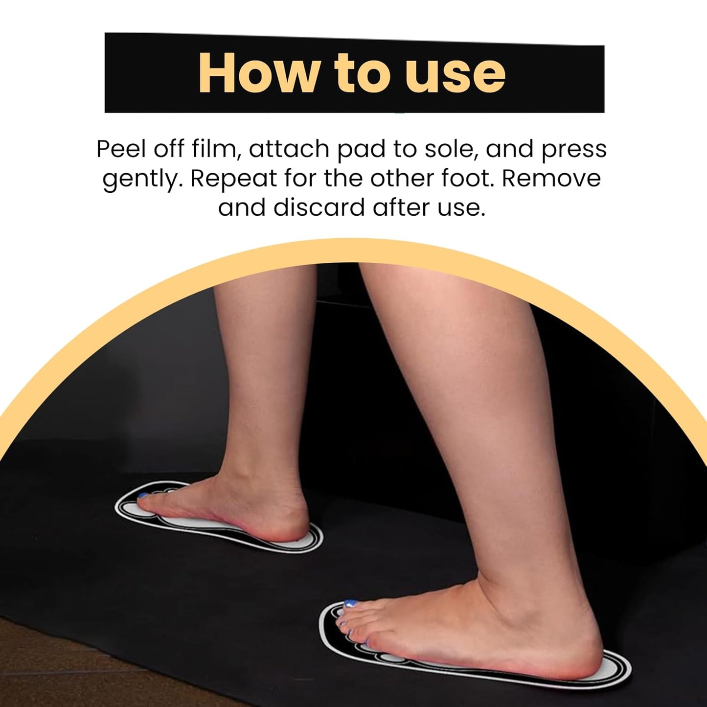 Disposable Black Tanning Feet Pads - 120 Pairs for Sunless Spray Tan Protection | Foot-Shaped Design