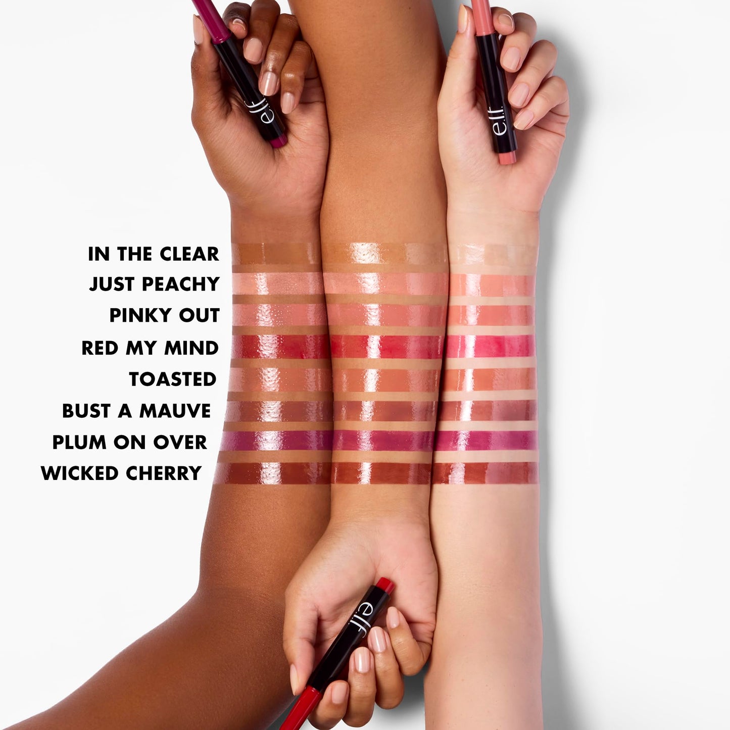 e.l.f. Pout Clout Lip Plumping Pen, Nourishing Lip Balm For Sheer Color & Shine, Plumps & Moisturizes, Vegan & Cruelty-Free, In The Clear