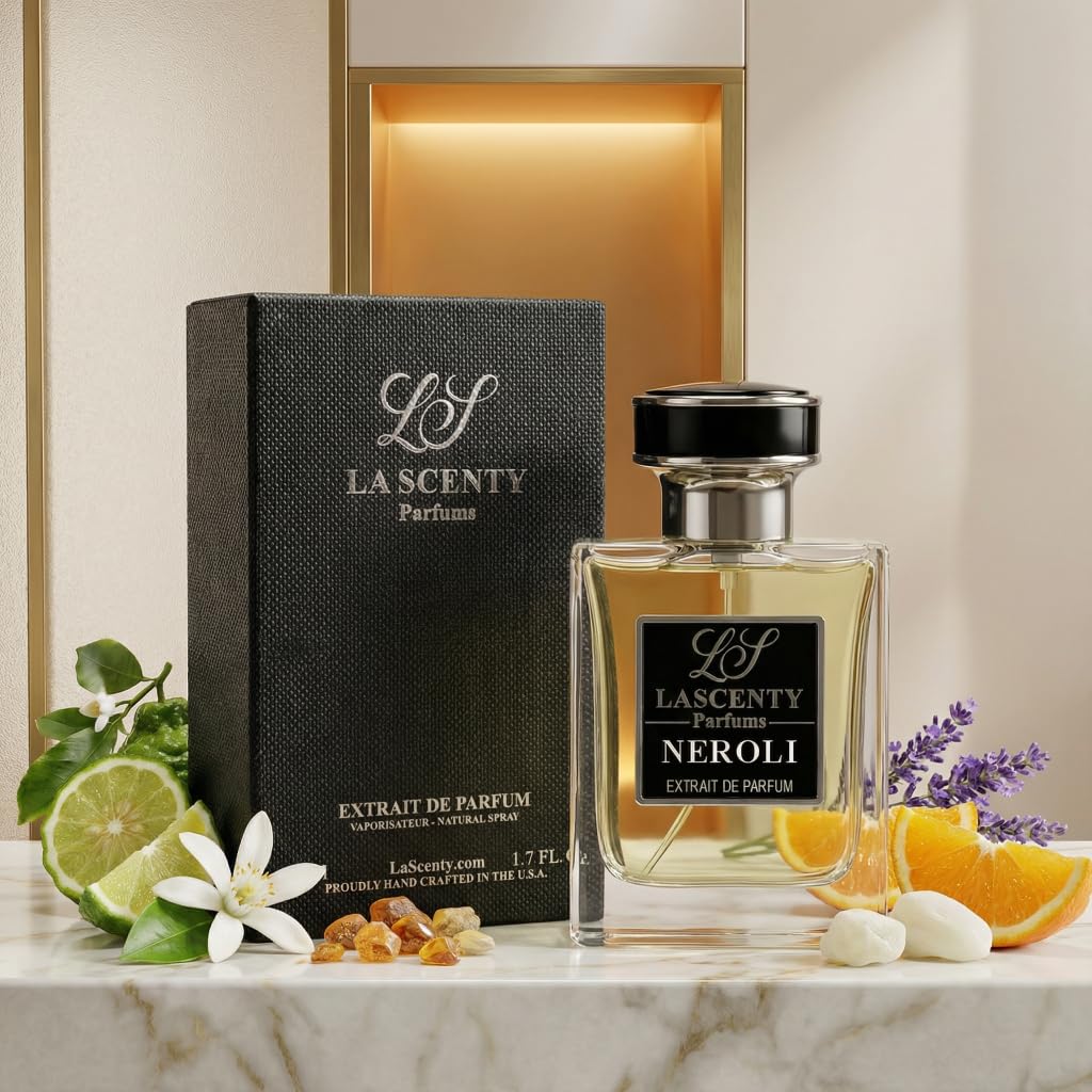 LaScenty NEROLI Inspired by Neroli Portofino, Fresh Citrus Floral Perfume and Cologne for Men and Women, Long Lasting Intense Fragrance with Strong High Projection, 50 ml EDP
