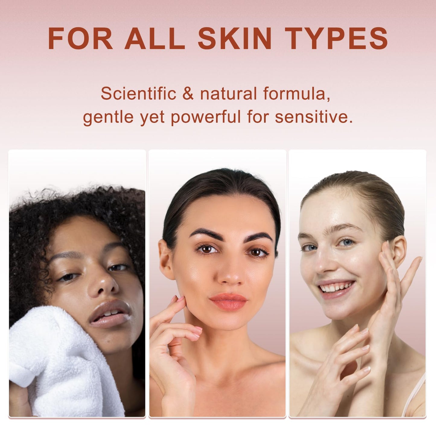 Facial Hair Removal Cream for Women Face, Painless & Flawless Depilatory Cream for Face Upper Lip Chin Hair Remover, Gentle Formula for Sensitive Skin Hair Removal At Home, 1.69 fl.oz