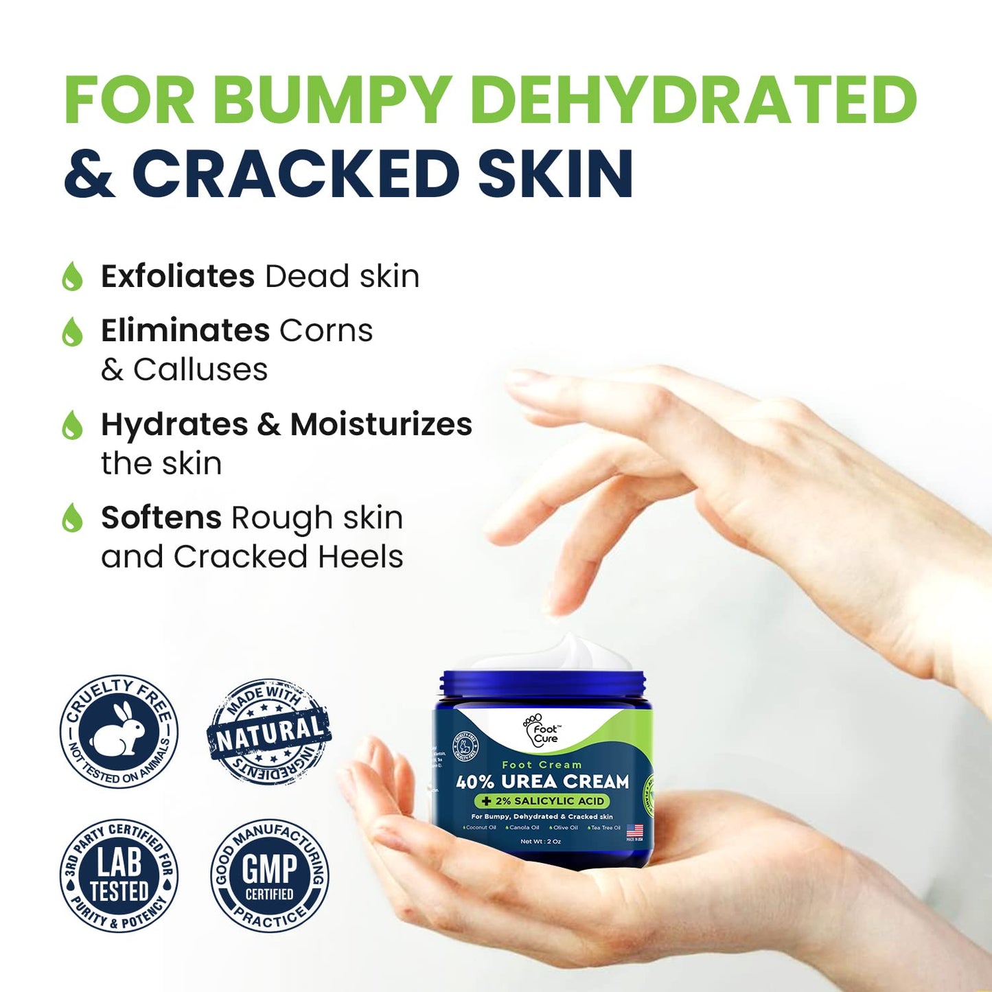 Tea Tree Oil Foot Balm - Hydrating Moisturizer for Dry, Cracked Feet | Soothes Irritated Skin & Treats Athletes Foot