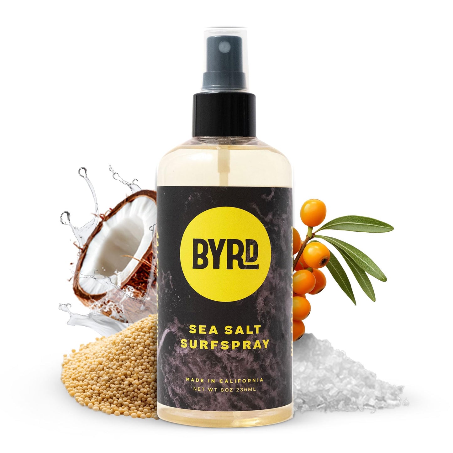 BYRD Sea Salt Surfspray, Texture Spray with Salty Coconut Scent, 8 fl oz