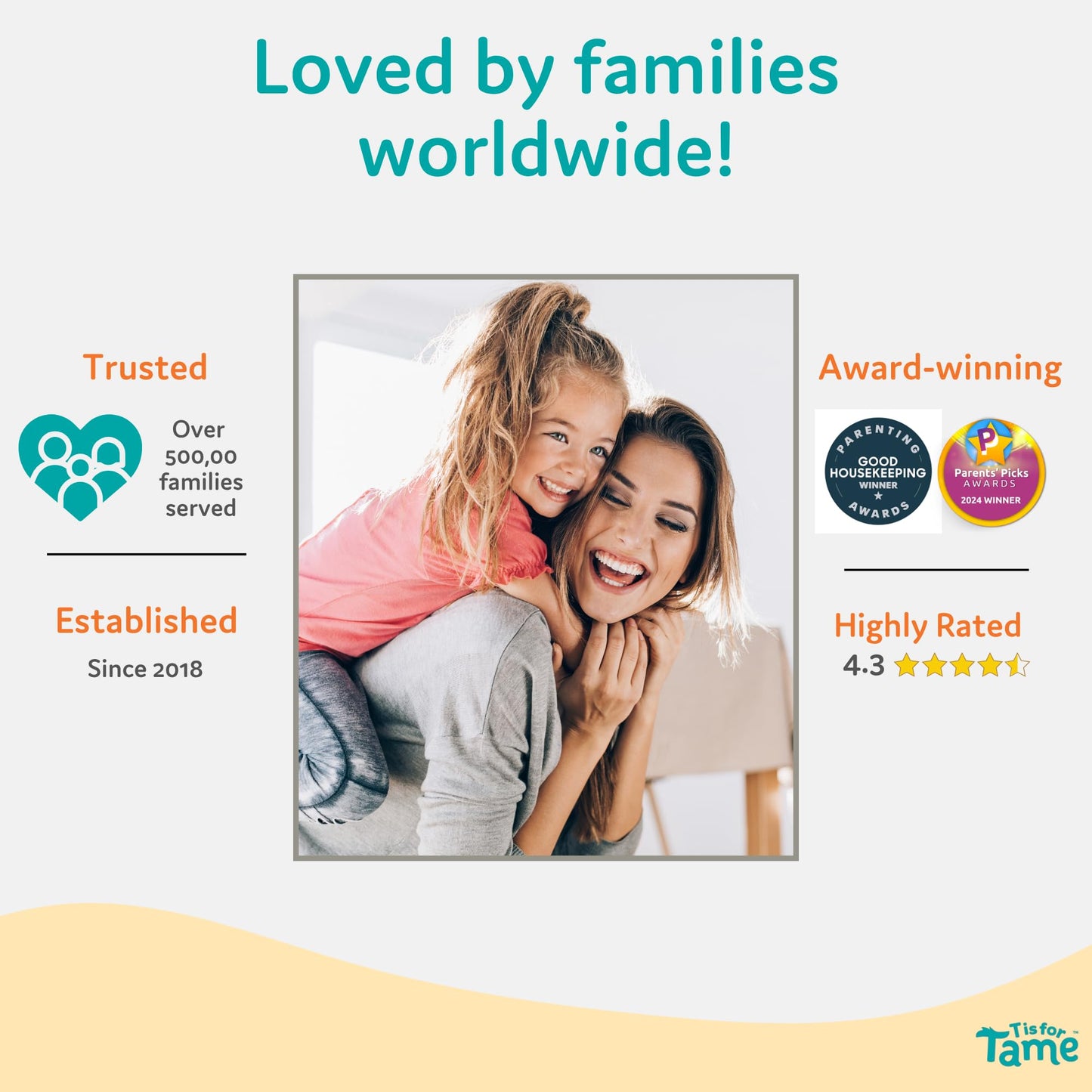 T is for Tame Kids Hair Taming Cream, 2-pack, for Frizz, Flyaways & Bedhead