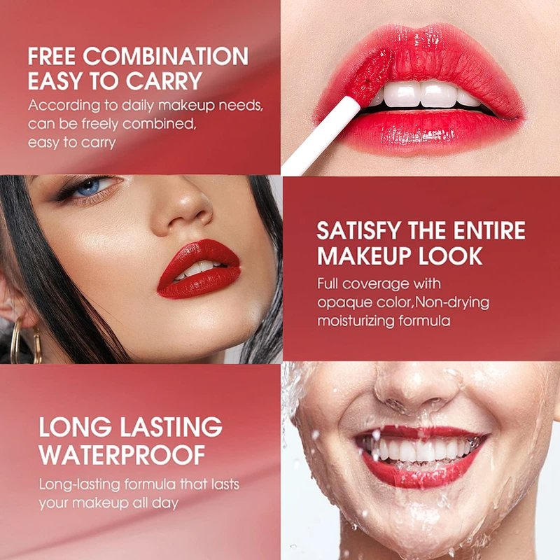 Minfei 2Pcs Bee Color Changing Lip stick, Honey & Strawberry Lipstick Moisturizing Lipstick Hydrating & Prevention Non-Sticky Formula, Long Lasting Moisturizing Lip Gloss (Strawberry, 0.03 oz)