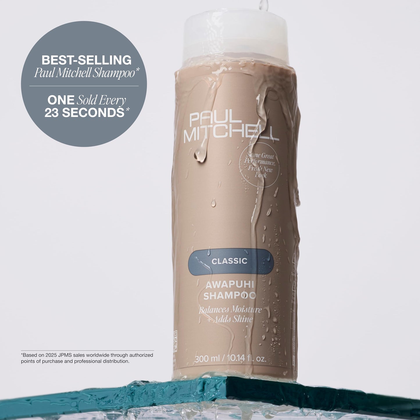 Paul Mitchell Awapuhi Shampoo, Balances Moisture + Adds Shine, For All Hair Types, Especially Fine + Static-Prone Hair, 2.5 fl. oz.