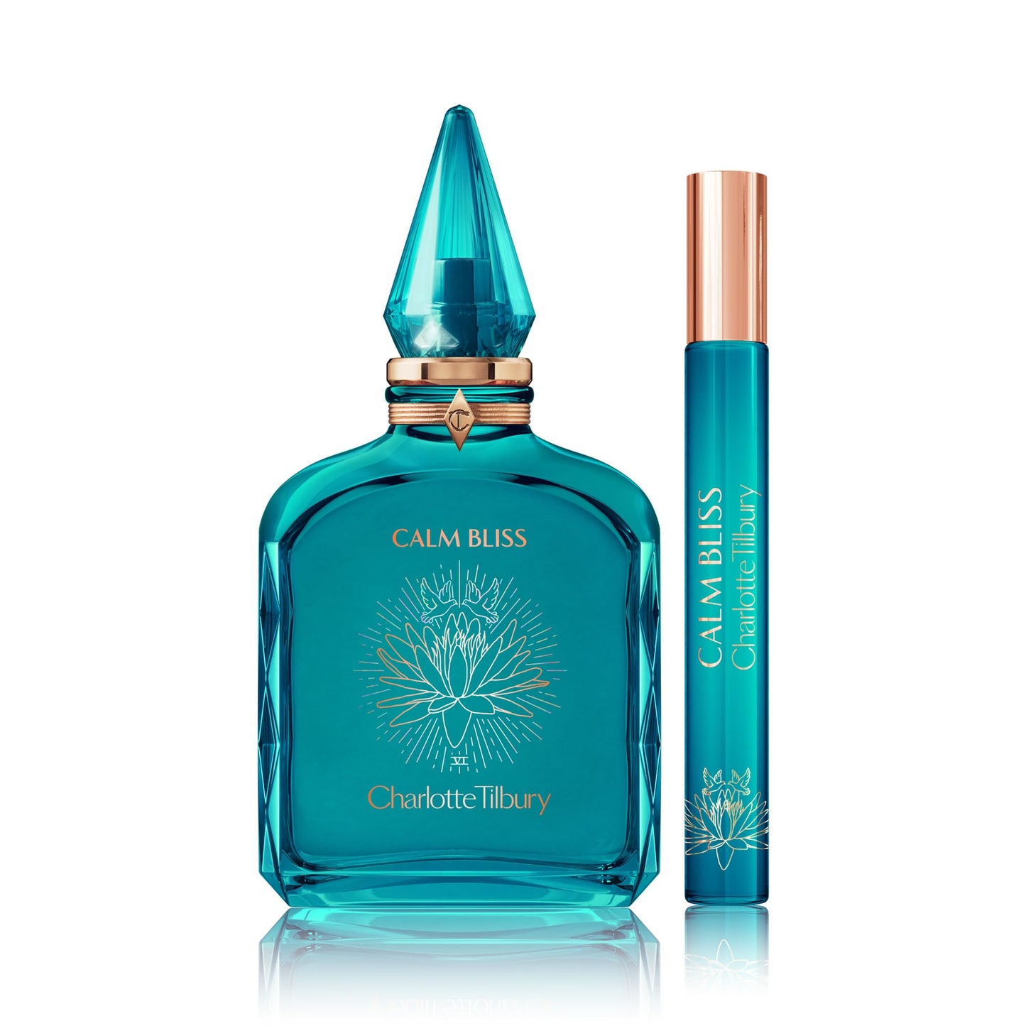 Charlotte Tilbury Calm Bliss Eau De Parfum - Pheromone Enhancing Floral Perfume Enriched with Naturally-Derived Oils - Long-Lasting Scent with Notes of Neroli Oil, Watery Accord & Lavandin Oil (100ml)