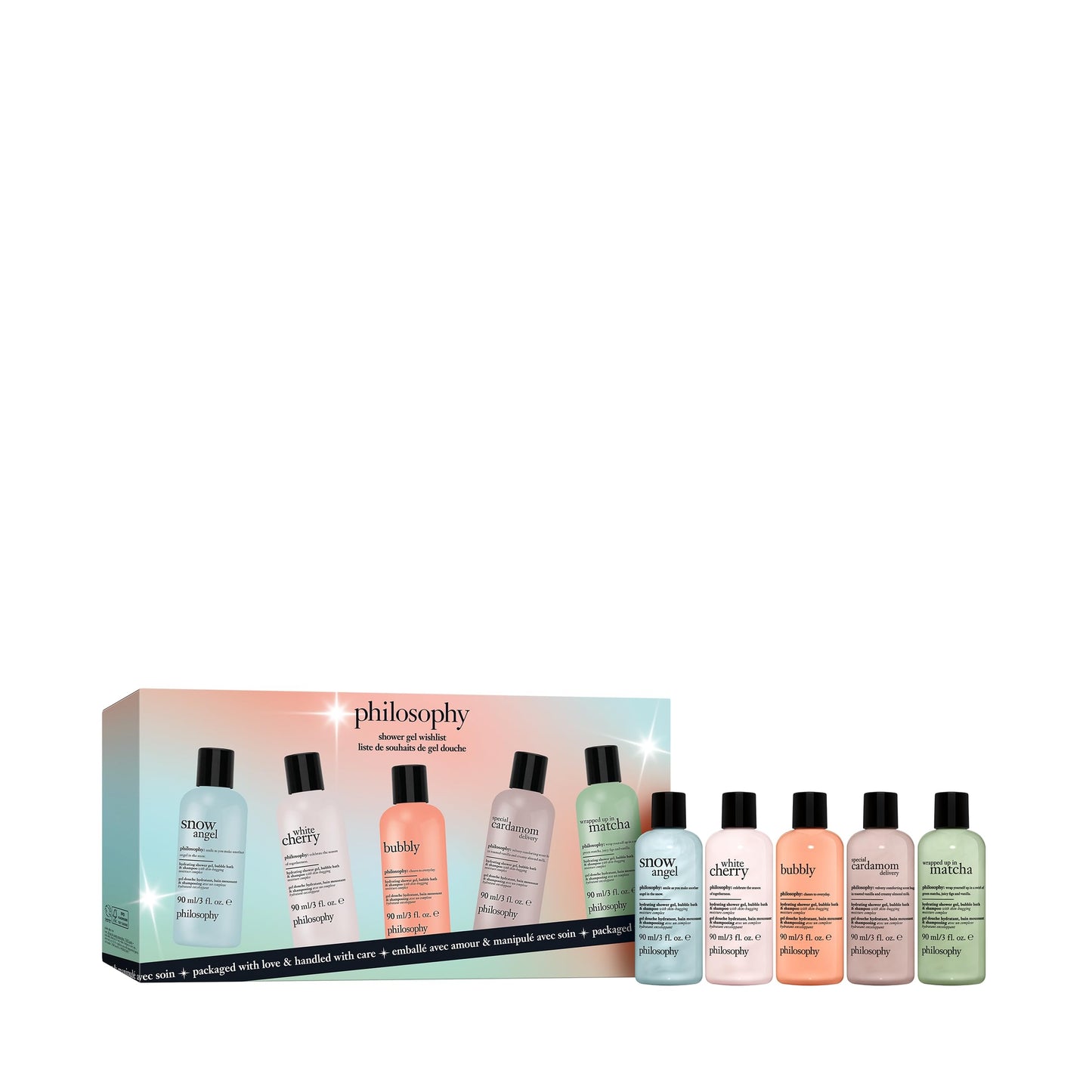 philosophy Bath & Body Holiday Shower Gel Set 3 fl oz 5-Pc Set (Holiday FY26)