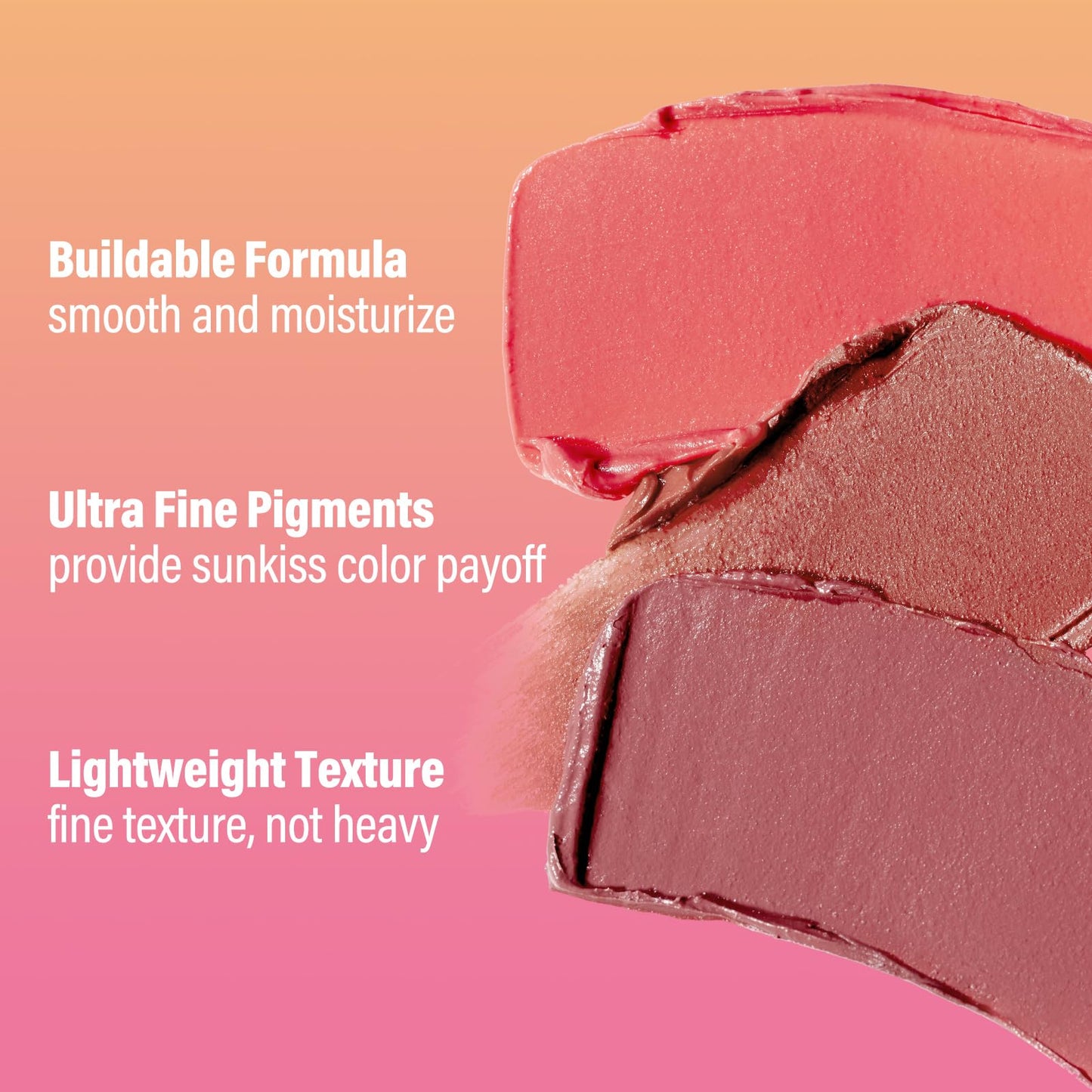 CARSLAN Sun Kissed Blush & Bronzer Stick for Cheeks Lips & Eyes, Long-Lasting Matte Cream Makeup Blush Stick, Blendable & Vegan, Natural Glow for All Skin Tones, Shade 01 Morning, 0.21 oz