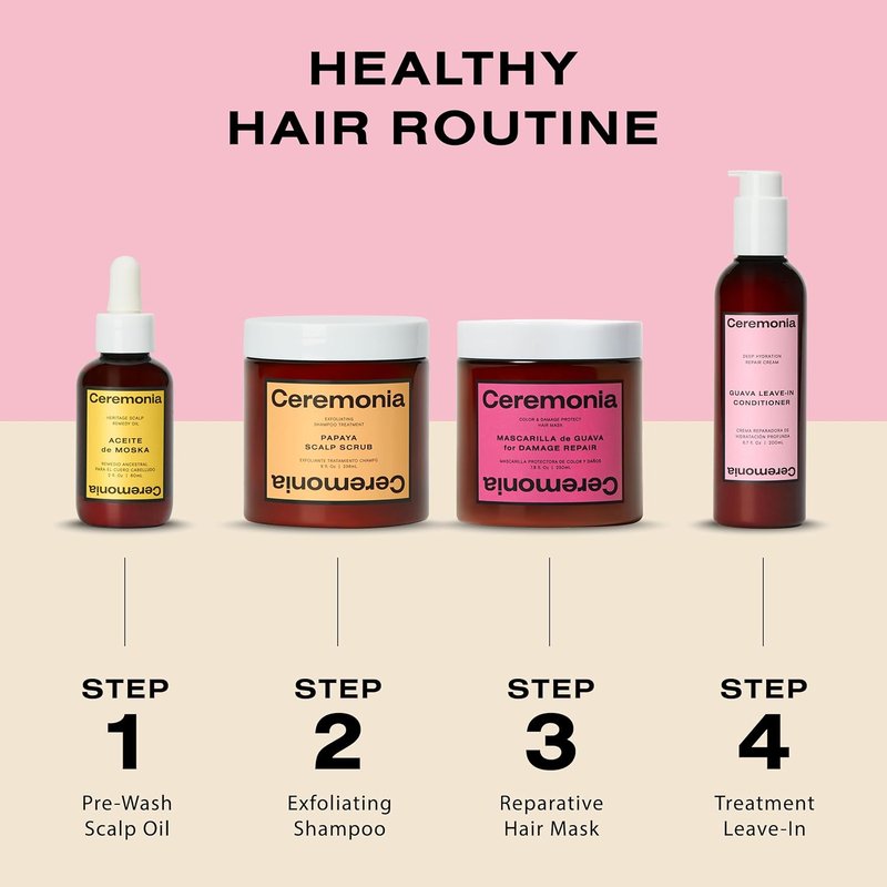 Guava Leave-In Conditioner - Deep Hydration Repair Cream for Damaged & Frizzy Hair | Boosts Shine with Avocado Oil, 6.7 fl oz