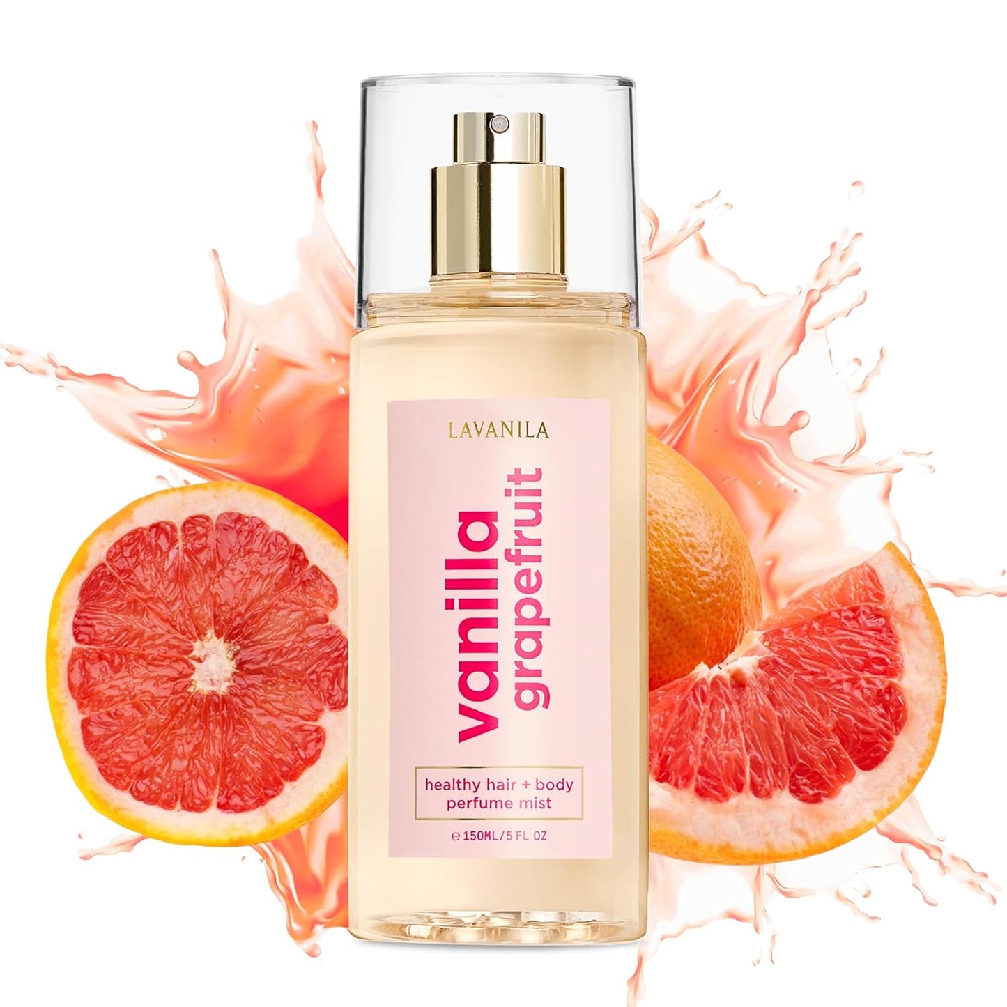 Lavanila Vanilla Grapefruit Hair & Body Mist - Citrusy Vanilla Fragrance for Women | 5 Oz Lightweight Spray
