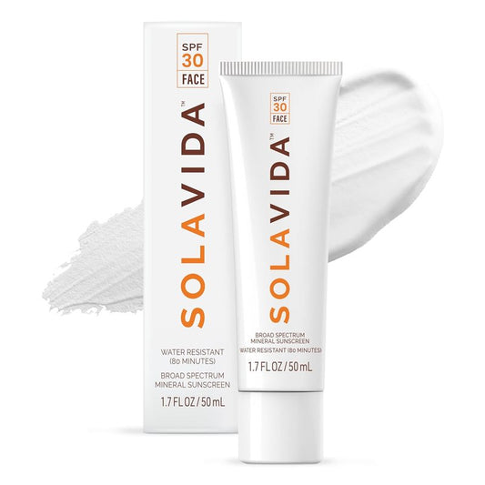 Daily SPF 30 Mineral Face Sunscreen - UVA/UVB Protection with Zinc Oxide & Hyaluronic Acid | 1.7 oz
