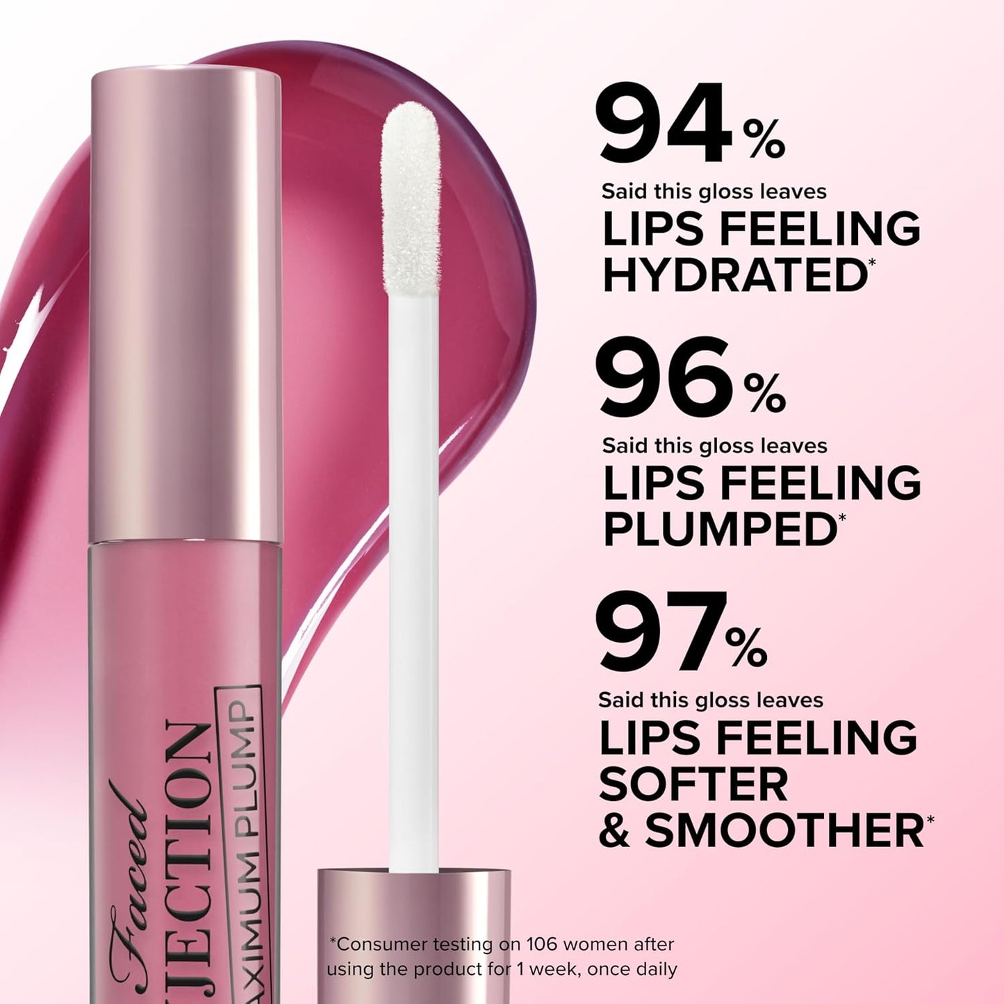 Too Faced Lip Injection Maximum Plump - Extra Strength Hydrating Lip Plumper Gloss | 0.14 Fl Oz