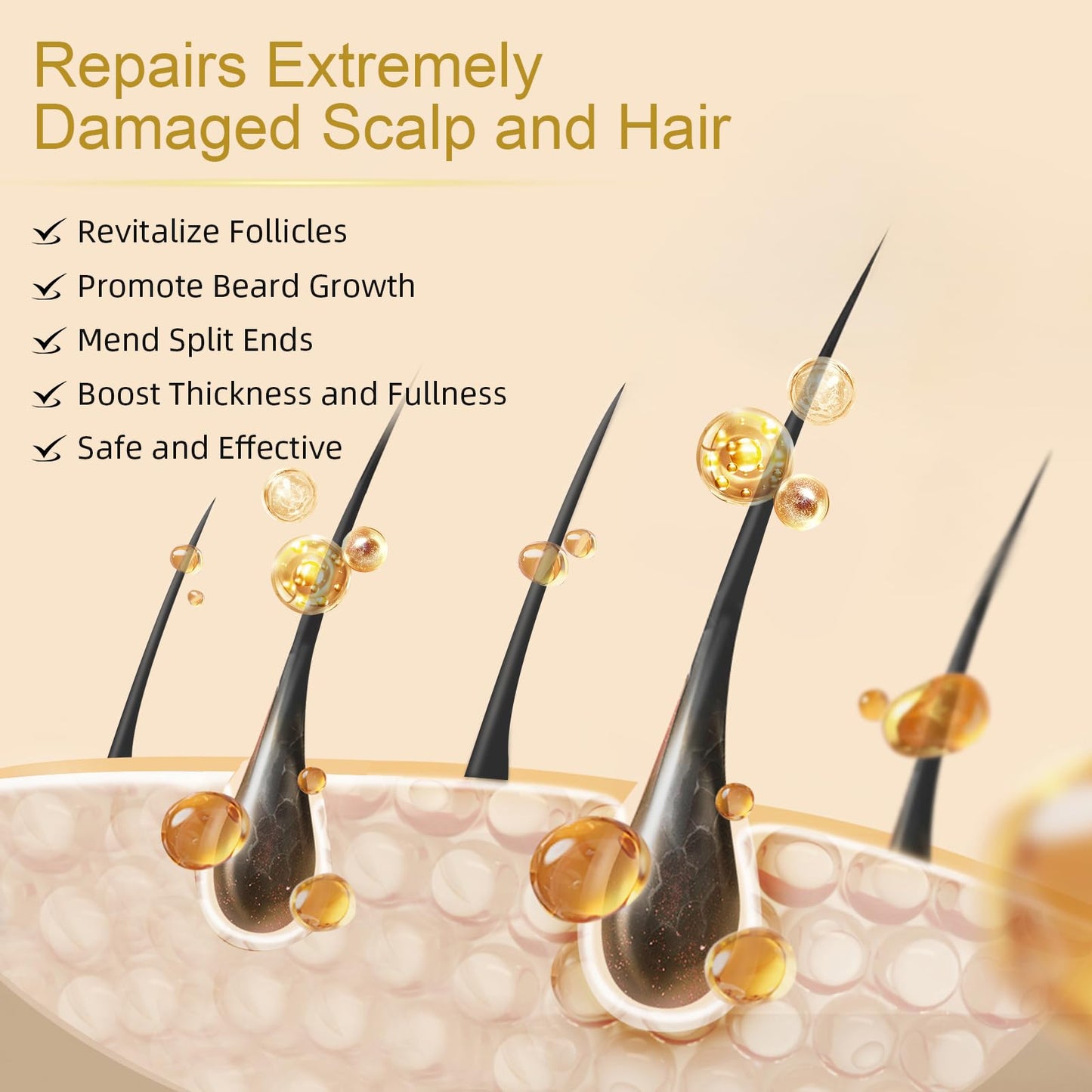 5% Minoxidil for Women Hair Growth - Hair Regrowth Treatment for Men and Women - Minoxidil Hair Growth Serum for Fuller, Thicker Hair