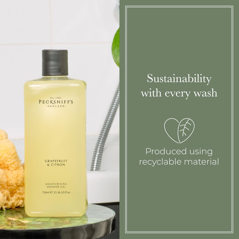 Pecksniff's Grapefruit & Citron Moisturizing Shower Gel | 750ml / 25.36 Fl Oz