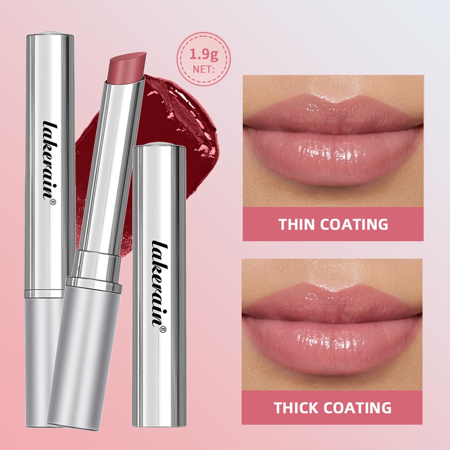 SHEEYOON Honey Lipstick Tinted Lip balm, Hydrating Nourishing Sheer Formula Lipstick, Natural Glossy Finish (1 PC PINK)