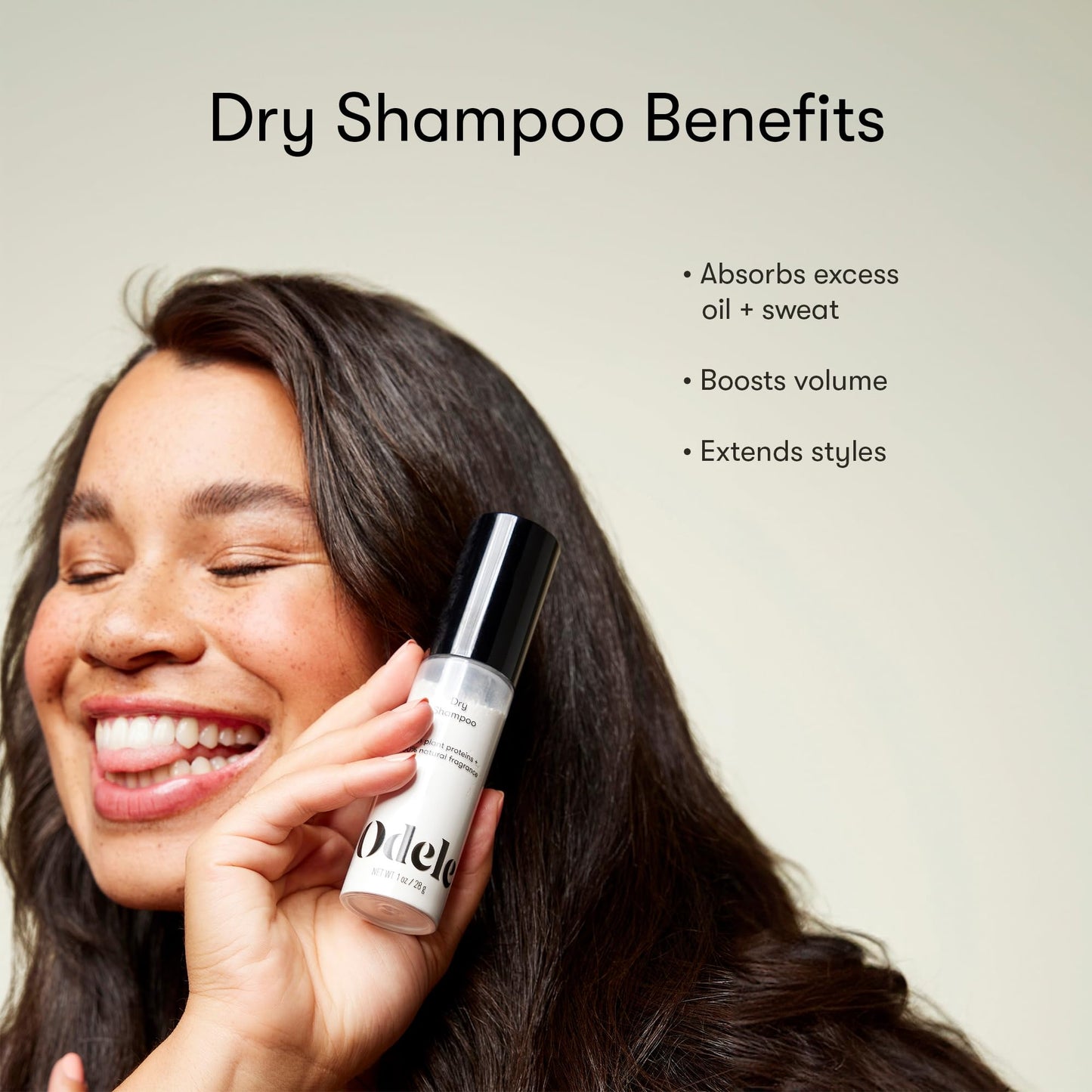 Odele Dry Shampoo Powder, Absorbs Oil to Revive Volume and Nourish Scalp Between Washes, for All Hair Types & Textures, 1 oz