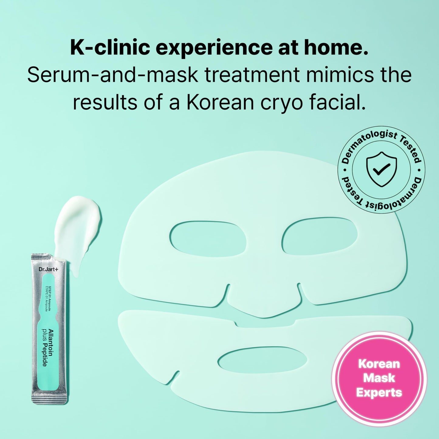 Dr.Jart+ Cryo Rubber Soothing and Cooling Korean Face Mask with Allantoin and Peptides | Korean Skin Care
