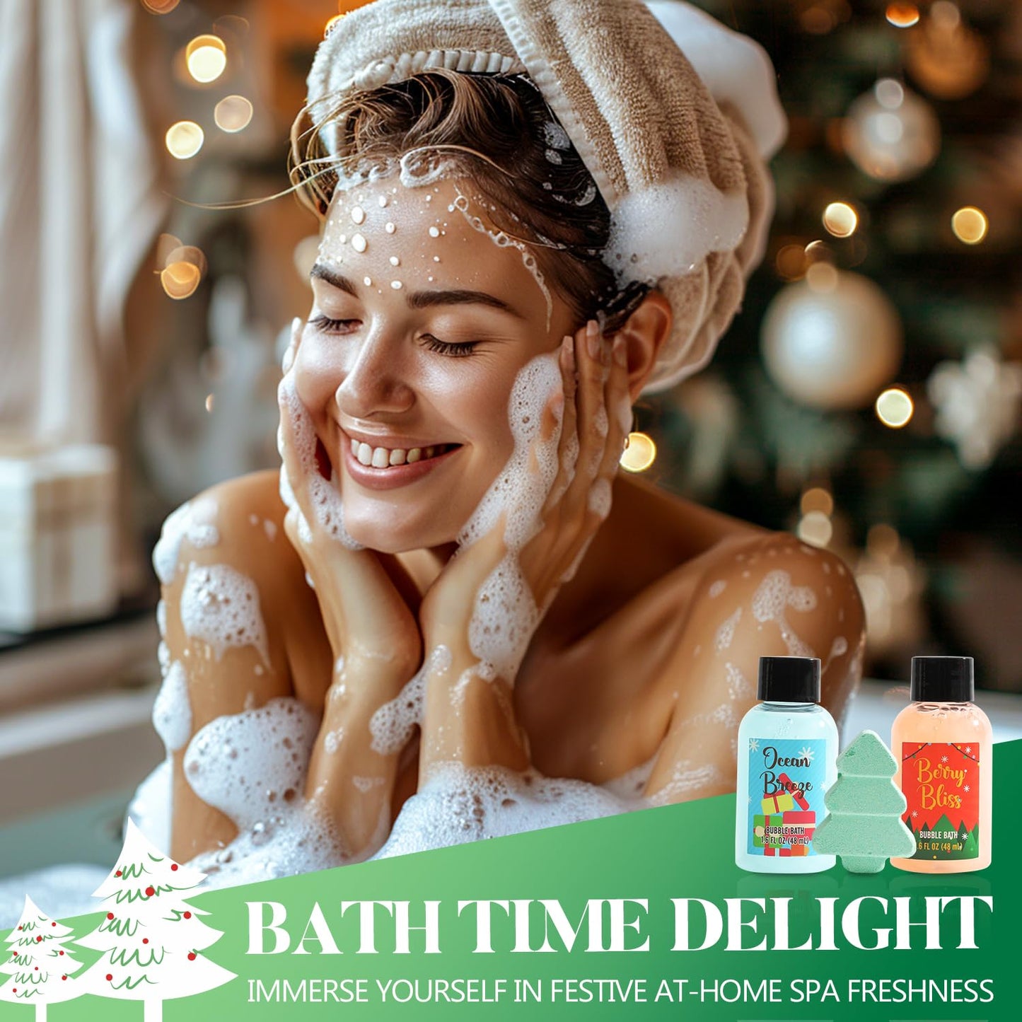 Advent Calendar 2025 Women Christmas Hand Cream Gifts Sets, 24 Days Skincare Advent Calendar for Teen Girls Xmas Countdown Calendar, 24pcs Spa Gift Set Bubble Bath, Shower Gel, Body Lotion Scrub etcs