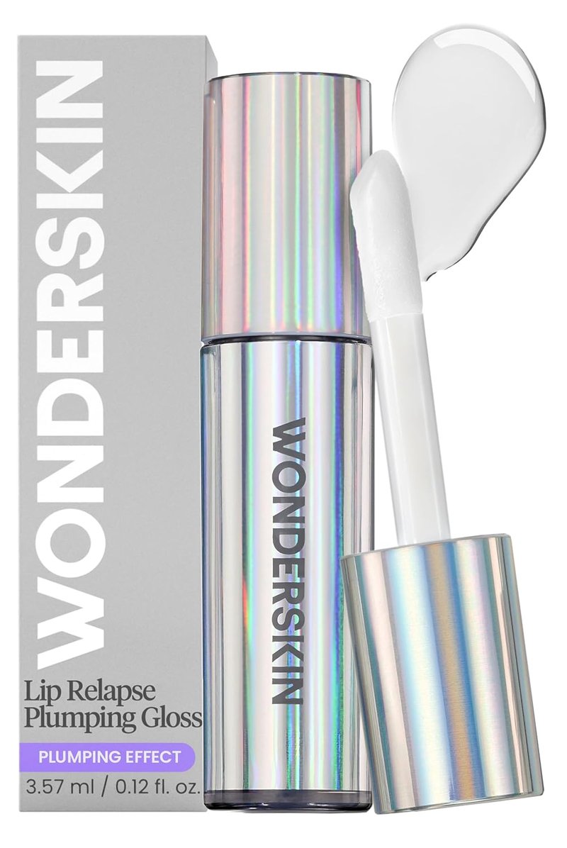 Wonderskin Lip Plumper Gloss - Hydrating Plumping Gloss for Fuller Lips | Non-Sticky High-Shine Finish