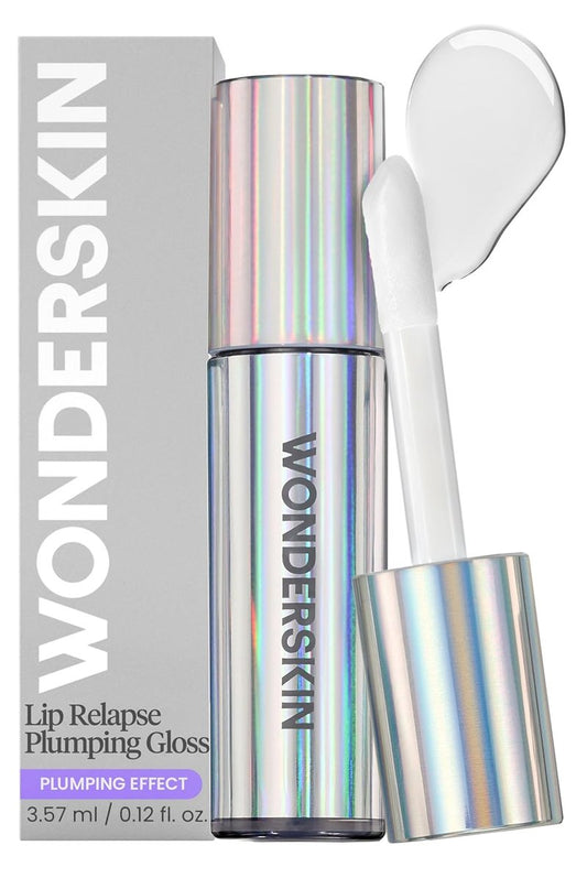 Wonderskin Lip Plumper Gloss - Hydrating Plumping Gloss for Fuller Lips | Non-Sticky High-Shine Finish