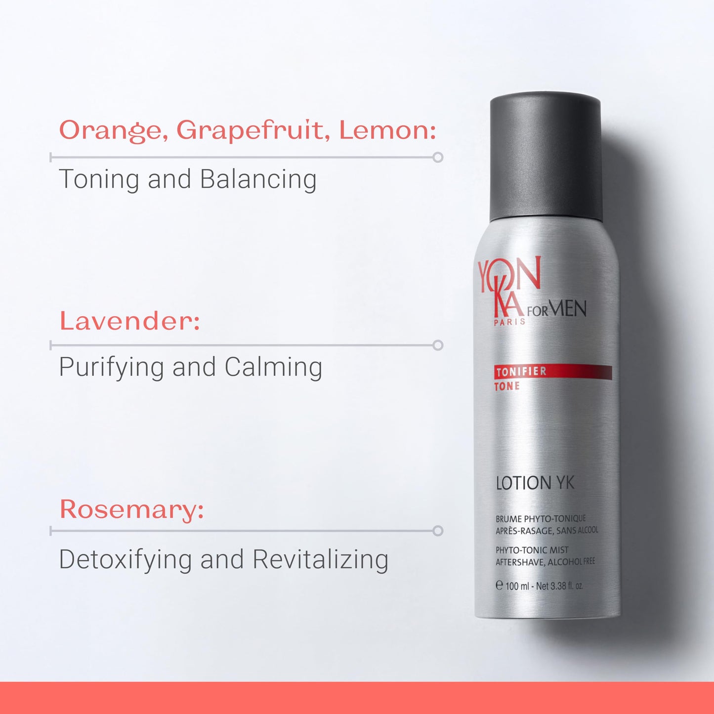 Yon-Ka Men's Lotion Phyto-Tonic, Aftershave Spray & Toner, 5 fl oz